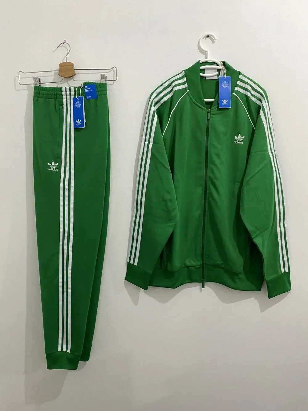 Adidas Originals Classics Superstar Tracksuit Green White Size XL